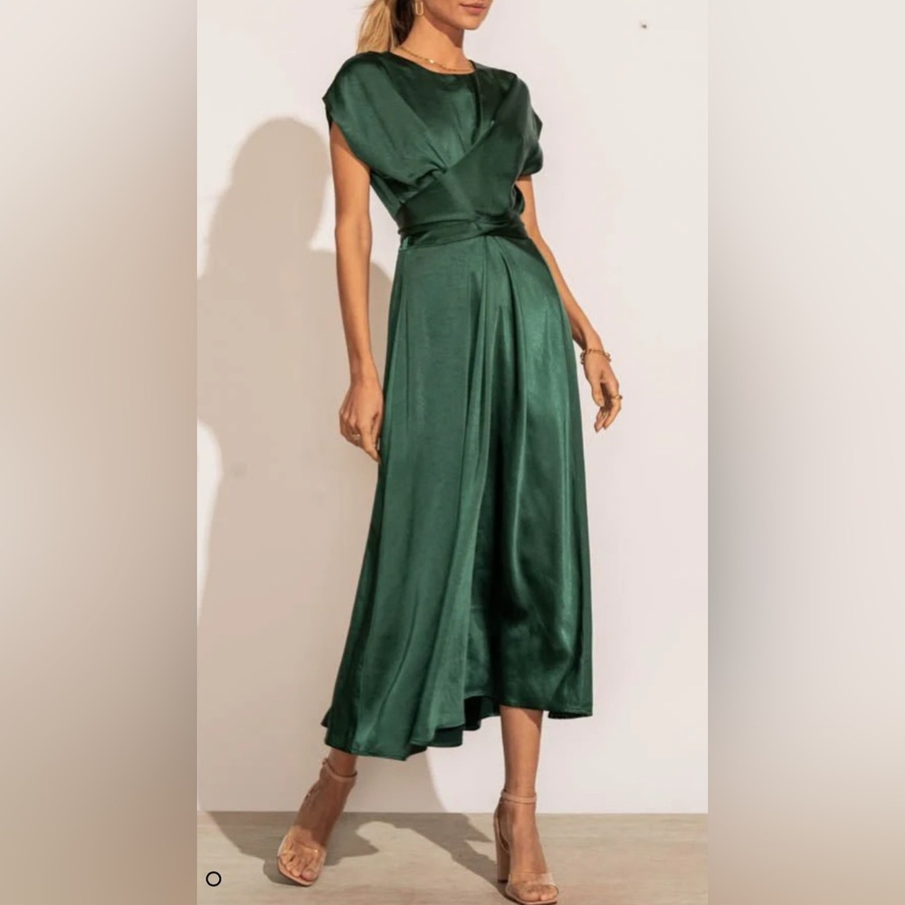Bohme Rosalind Midi EMERALD Gown